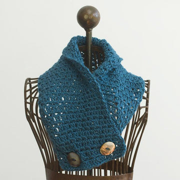 Crochet Buttoned Scarf Neckwarmer