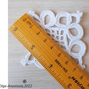 Openwork square 3 crochet