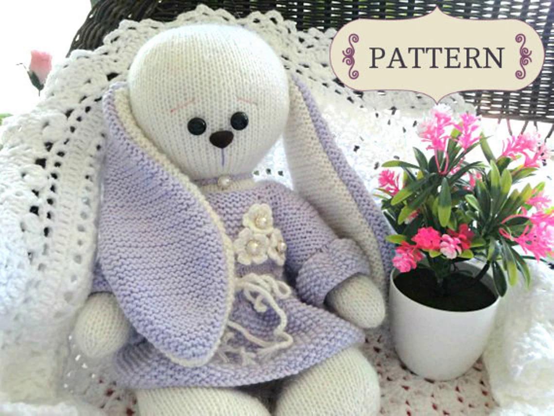 Knitting PATTERN Bunny Rabbit Toy Animal