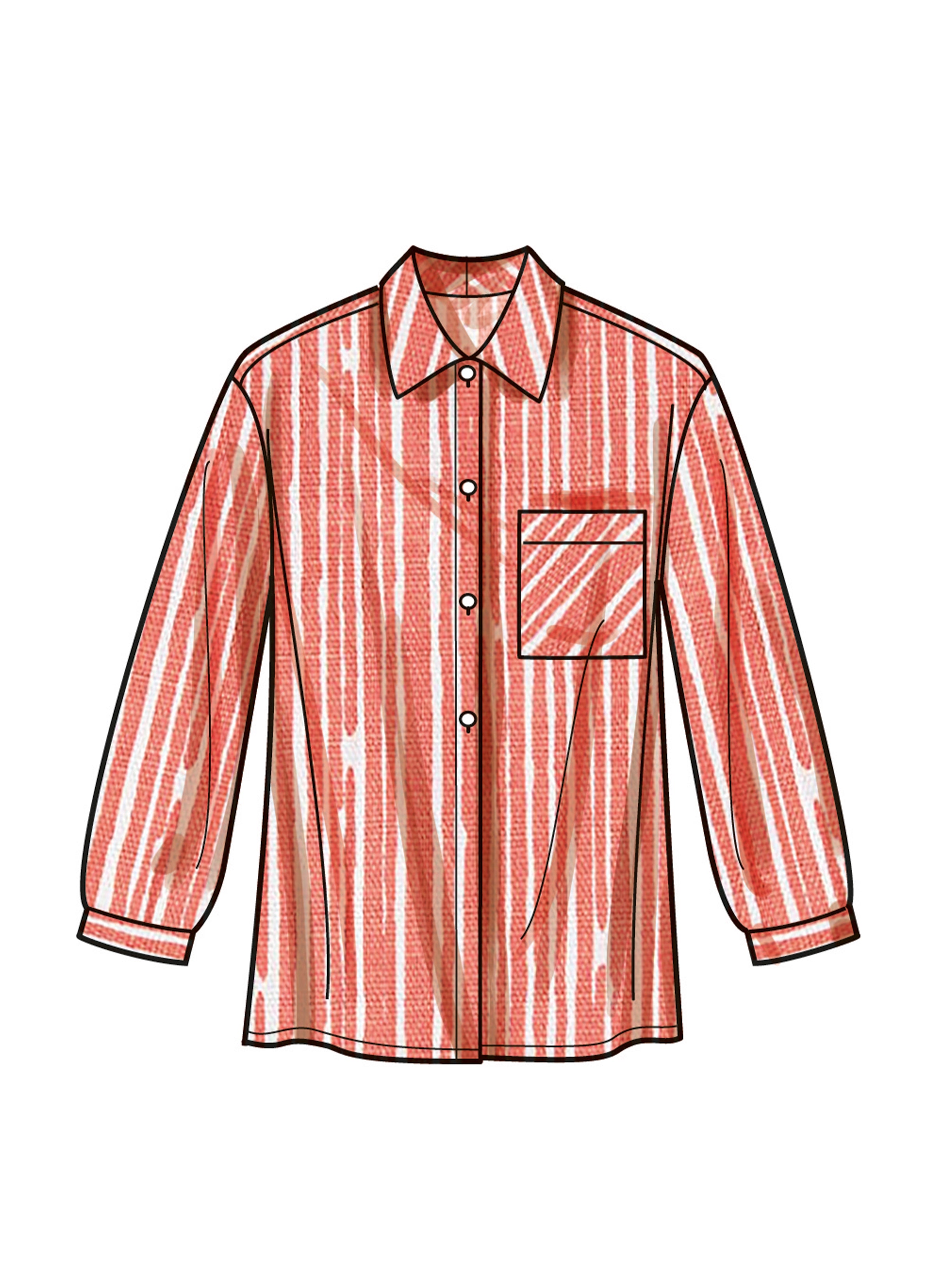 Simplicity Misses' Shirts S9707 - Sewing Pattern