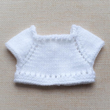 White Cardigan for Doll