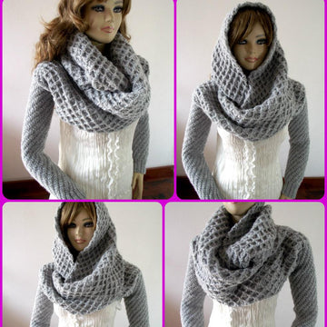 Khloe Hood Scarf with Sleeves