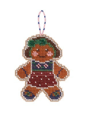 Mill Hill Gingerbread Lass Cross Stitch Kit - 2.5in x 3.25in