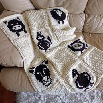 Farmyard Animals Baby Blanket