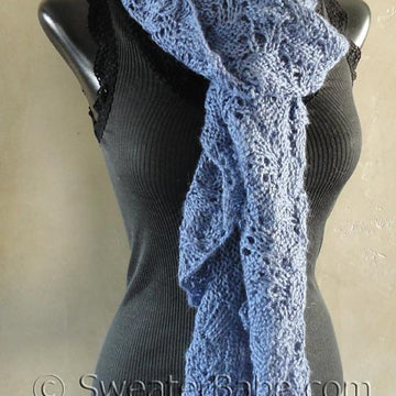 #129 Dreamy Ruffled Alpaca Scarf