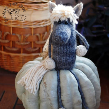 Gray Horse. The symbol of 2014 year