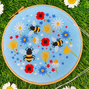 Oh Sew Bootiful Bees and Wildflowers Pattern Fabric Pack