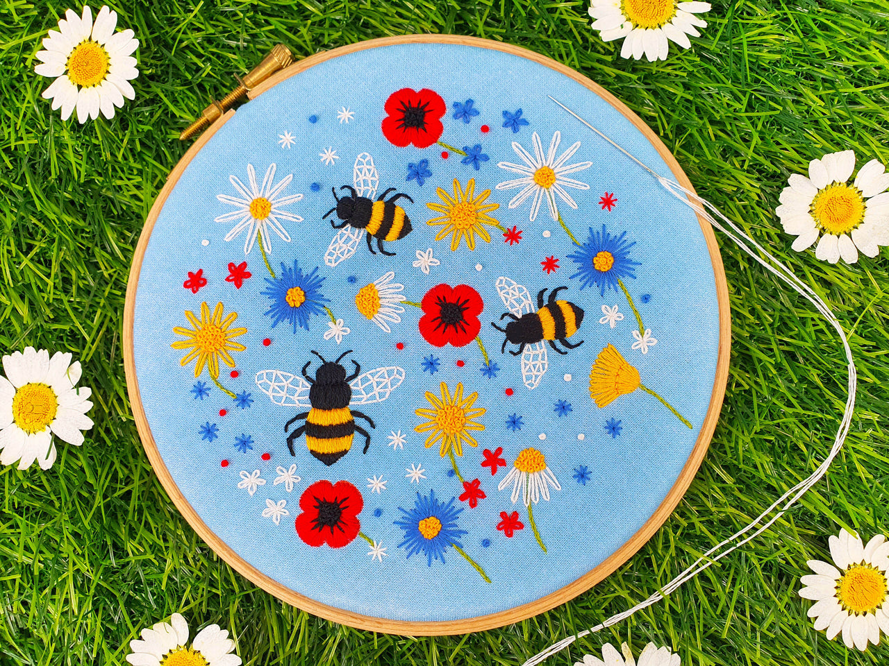 Oh Sew Bootiful Bees and Wildflowers Pattern Fabric Pack
