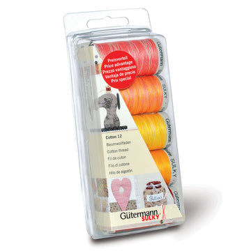 Gutermann Thread Set: Cotton No.12: 5 x 200m: Sunny