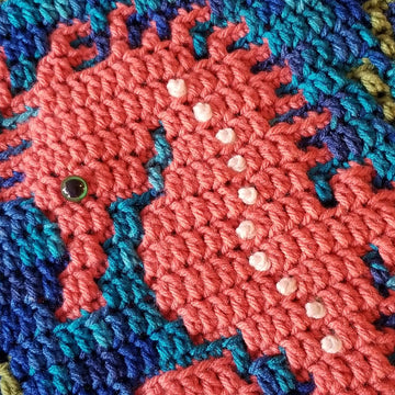 Awesome Ocean Mosaic Square: Sammy the Seahorse