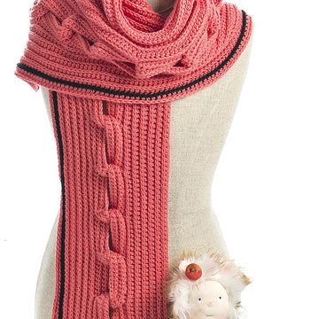 CHAINGE Chain-Effect Turtleneck Scarf