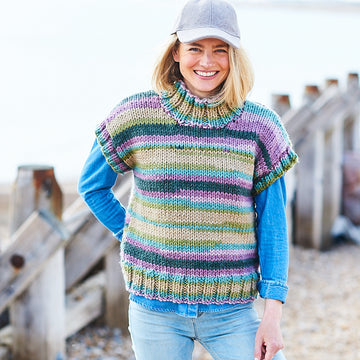 Boat & High Neck Tank Tops in Merry Go Round XL in Stylecraft - 9959 - Downloadable PDF