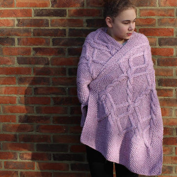 Clodah Cabled Wrap