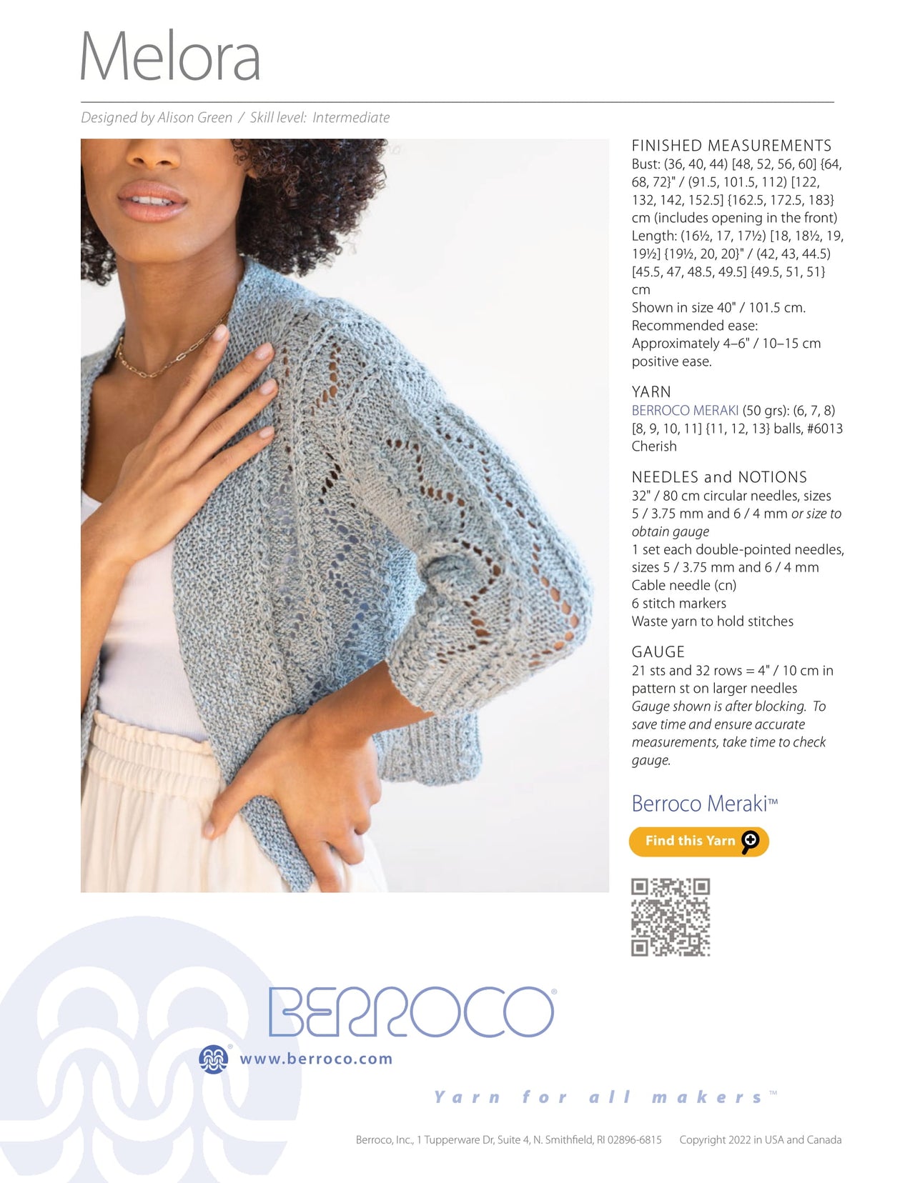 Berroco Melora PDF