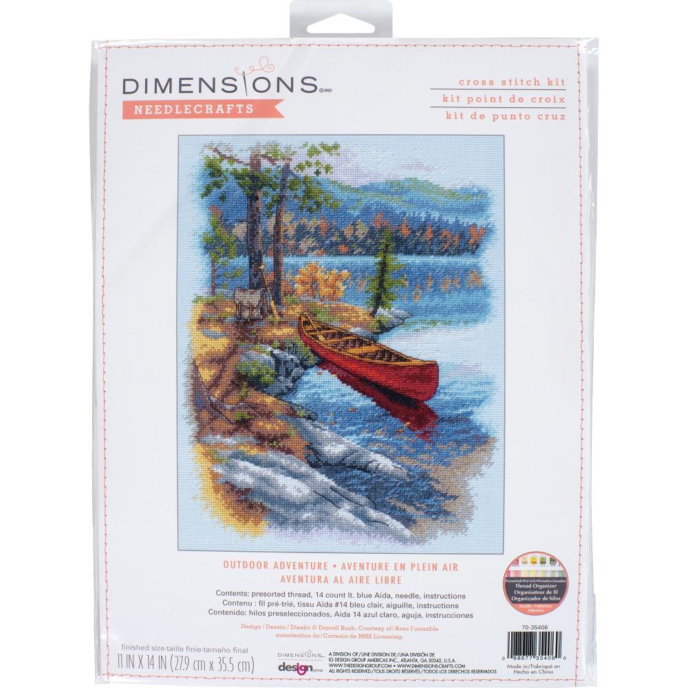 Dimensions Outdoor Adventure Counted Cross Stitch Kit - 11in x 14in