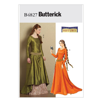 Butterick Misses' Medieval Dress and Belt B4827 - Sewing Pattern