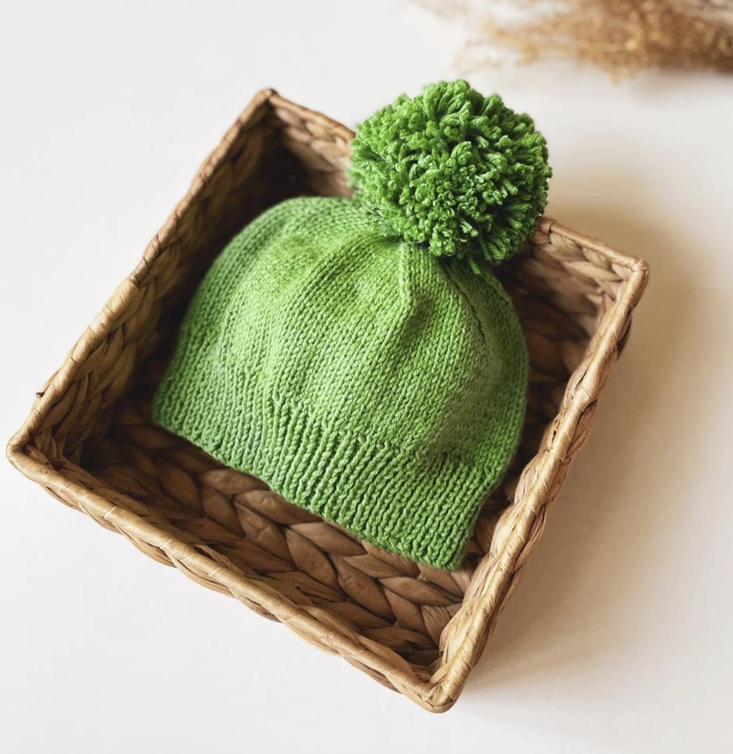 Pom-Pom Baby Beanie
