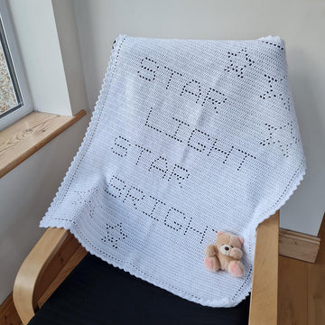 Star Light Star Bright Filet Blanket