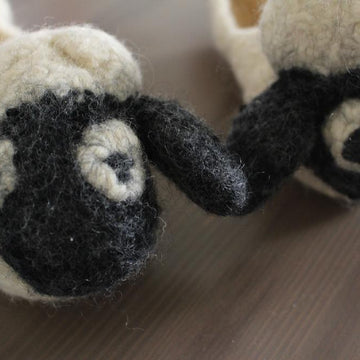 Shaun's Slippers - Seamless Felted Sheep Shoes