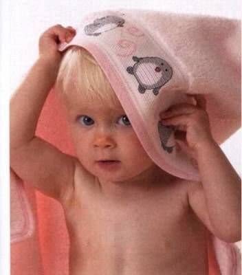 Rico Light Pink Hooded Bath Towel