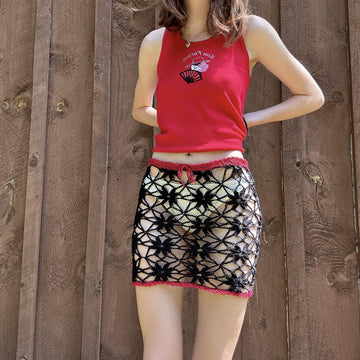 Crochet Daisy Motif Skirt