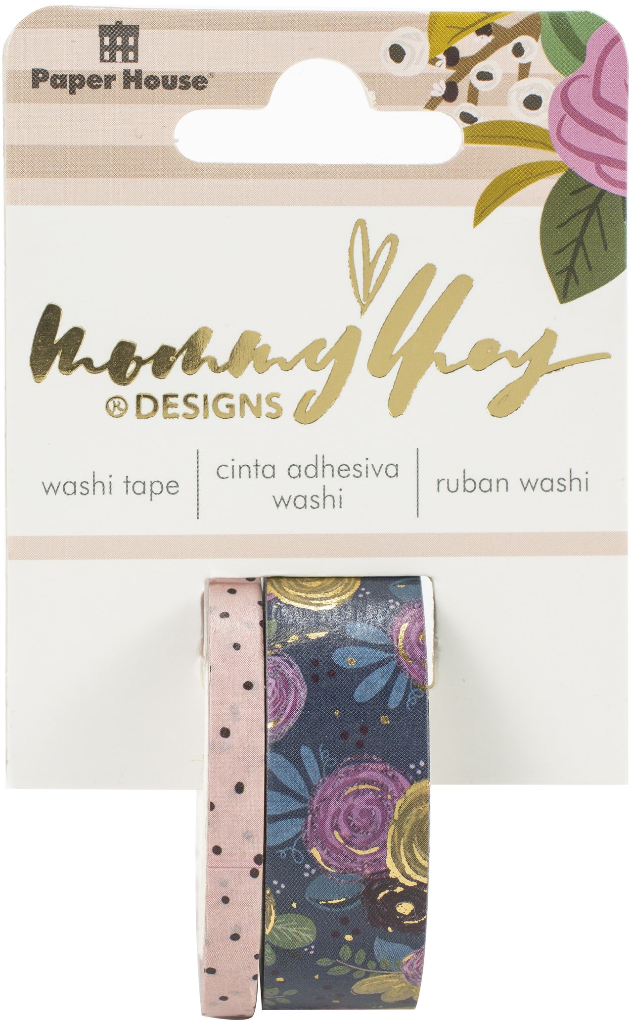 Paper House X Mommy Lhey Washi Tap 2/Pkg - Blush