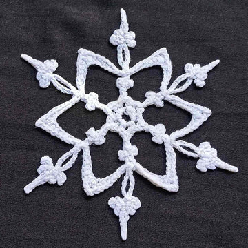 Dragonfly Snowflake Applique Crochet Pattern