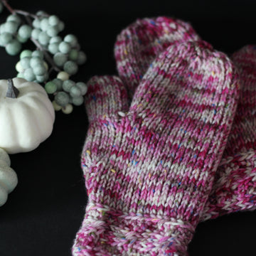 Raspberry Jam 3-pc Tunisian Set Hat, Mittens, and Scarf