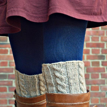 Simple Cable Rib Boot Cuffs