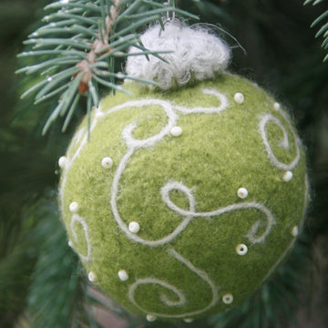 Felted Woolly Holiday Ornaments