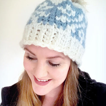 Ice Crystals Chunky Beanie