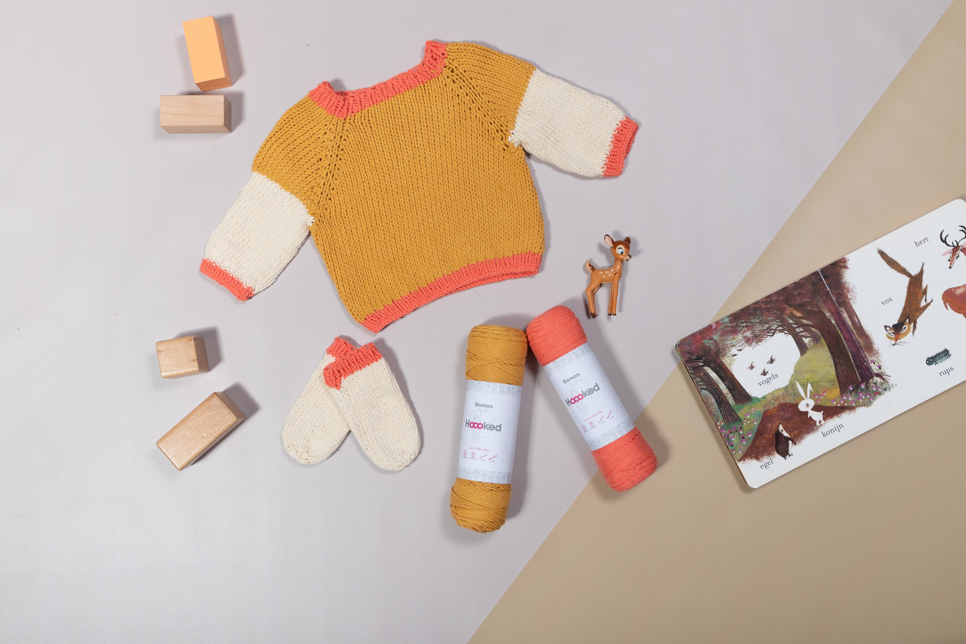 Baby Sweater Trevi in Hoooked Somen - Downloadable PDF