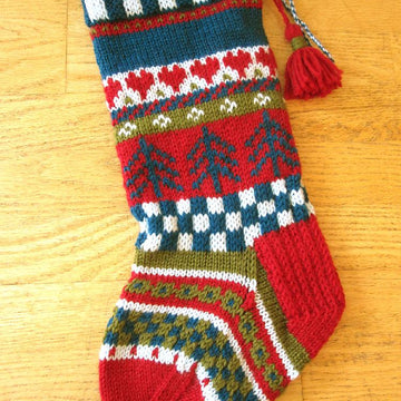 Hearts & Trees Stocking