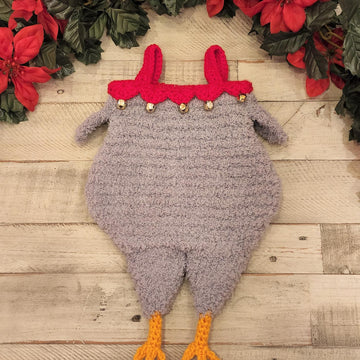 Chicken Knit Christmas Stocking