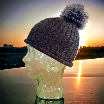 Basic Knit Flat Beanie
