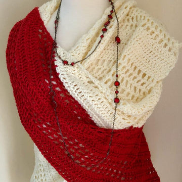 Holiday Celebration Crochet Poncho Wrap Pattern