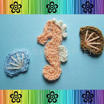 Seahorse and Seashell Applique