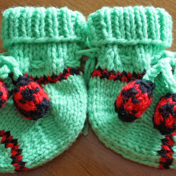 Lady Bug Baby Socks