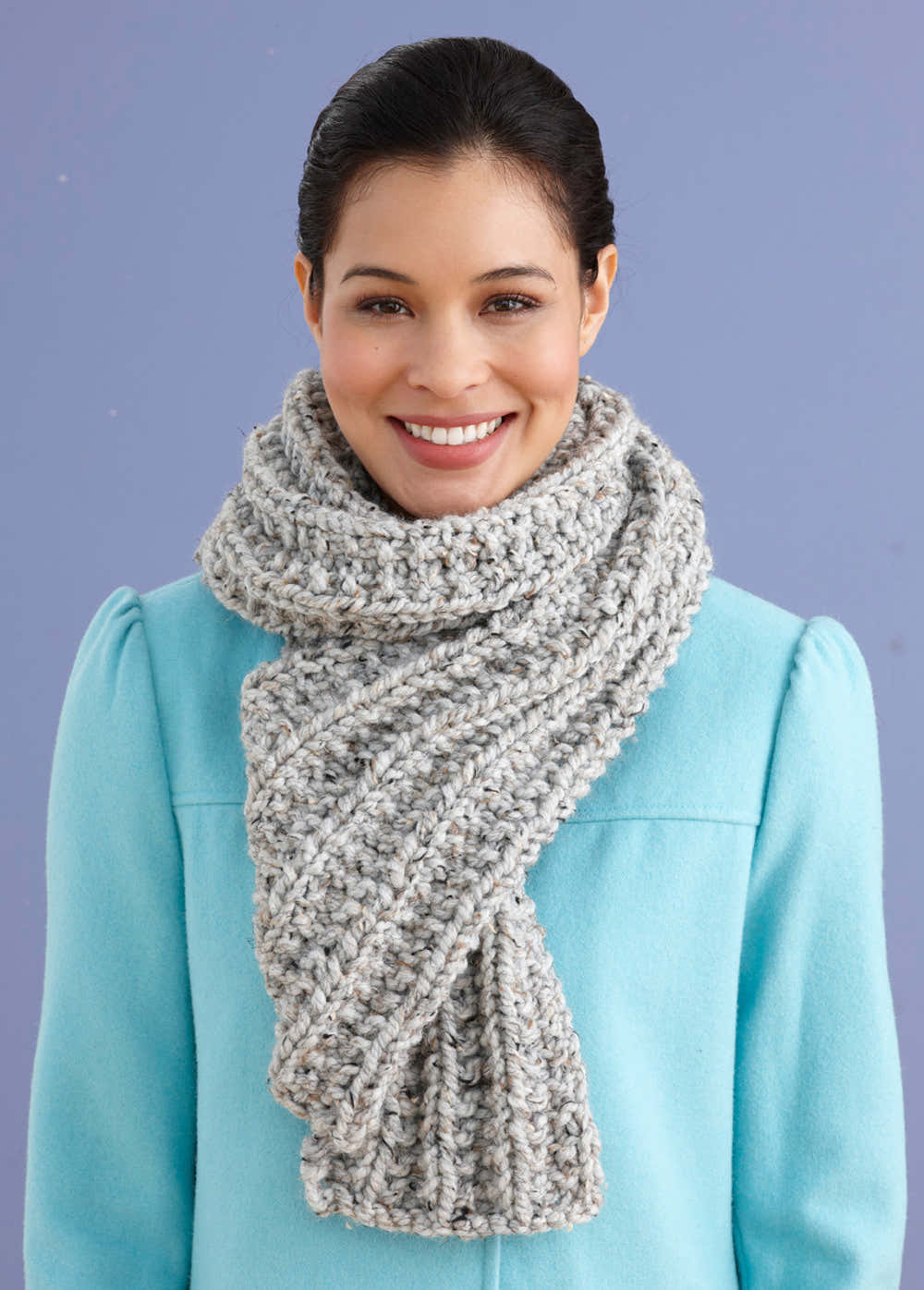 Brisbane Scarf in Lion Brand Wool-Ease Thick & Quick - 90619J