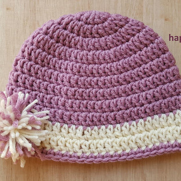Pom pom easy beanie