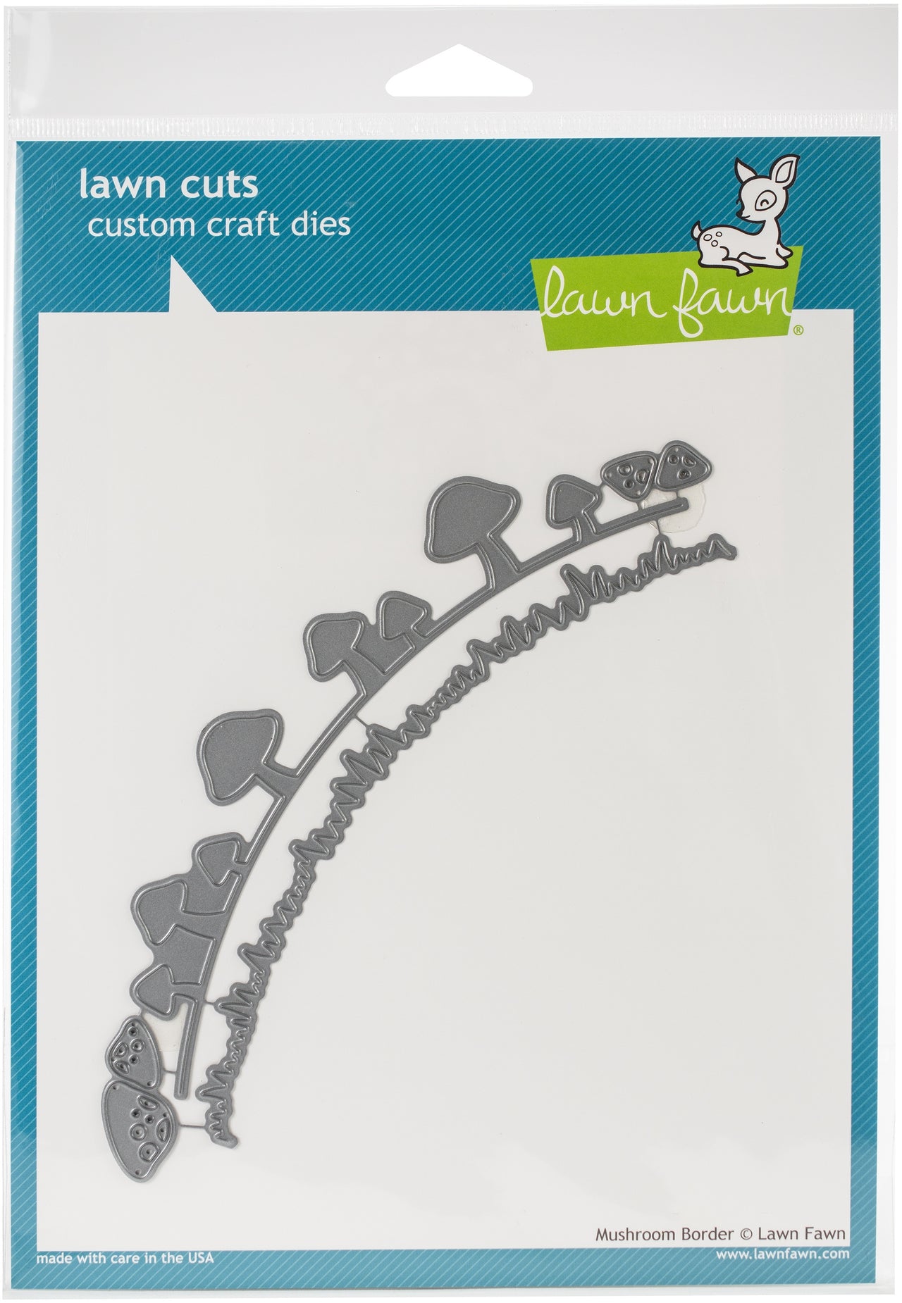Lawn Fawn Lawn Cuts Custom Craft Die - Mushroom Border