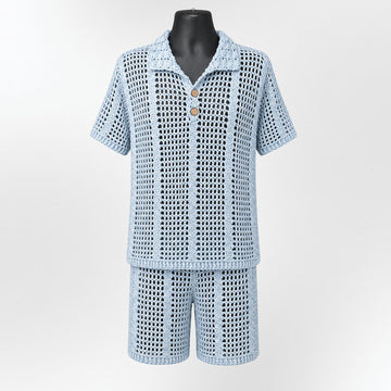 Kayne Mens Polo & Shorts Set