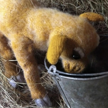 Cow Knitting Pattern | Farm Animal Toy PDF