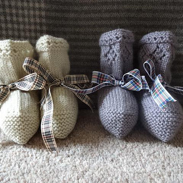 Lace and Eyelet Bootees