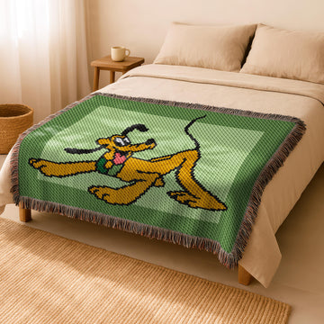 C2C Pluto Blanket Green Throw Cartoon Dog Afghan CROCHET PATTERN