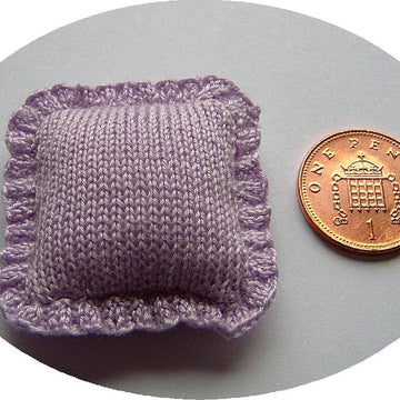 1:12th scale smocked cushion