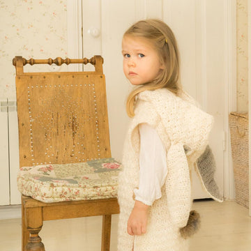 Maura hooded poncho