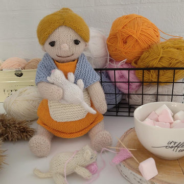 Grandma Doll Knitting Pattern PDF