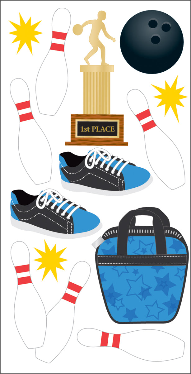 Trends International SandyLion Essentials Dimensional Stickers - Bowling
