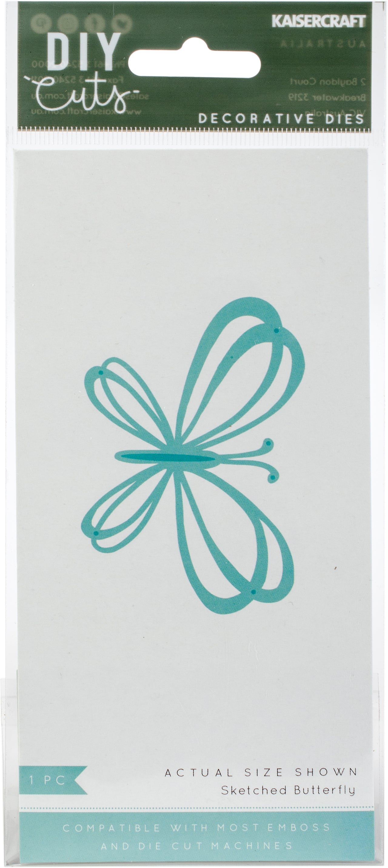 Kaisercraft Decorative Die - Sketched Butterfly